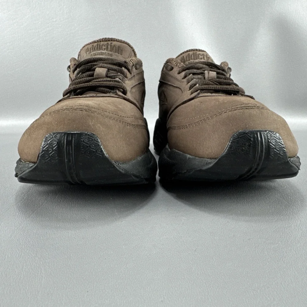 Brooks Addiction Walker Shoes Mens 9B Narrow Brown Suede Leather Walking Comfort